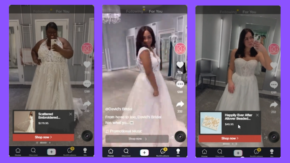 David’s Bridal Marries Content and Commerce on TikTok